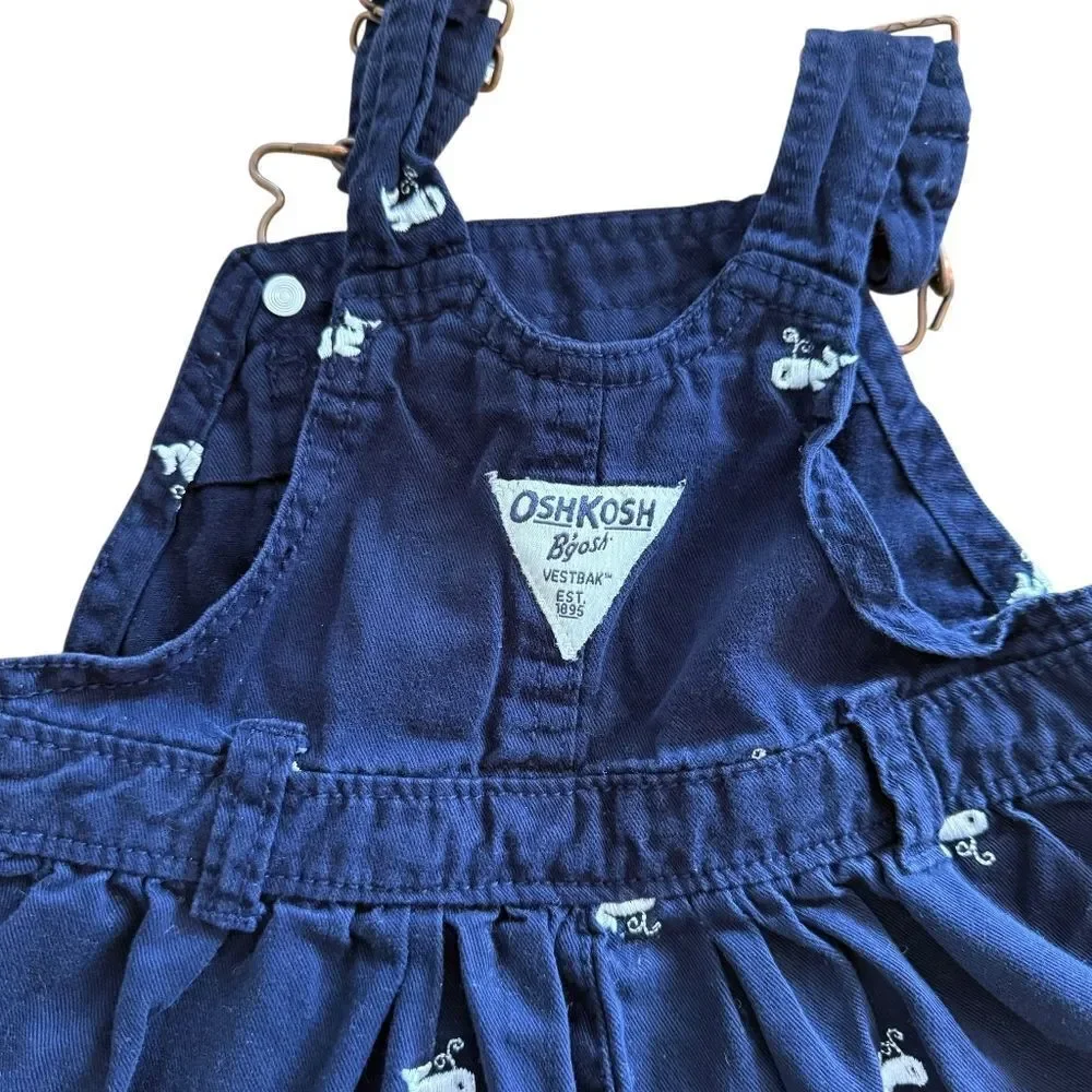 OshKosh Bgosh navy stains whales
